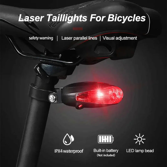 Bicycle Tail Light with Laser – Waterproof