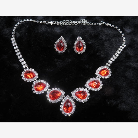 Water Drop Rhinestones Women's Necklace