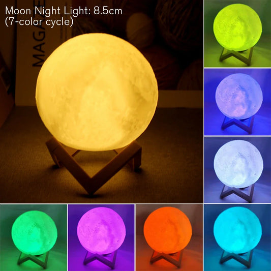 Moon Lamp – LED Night Light with Battery
