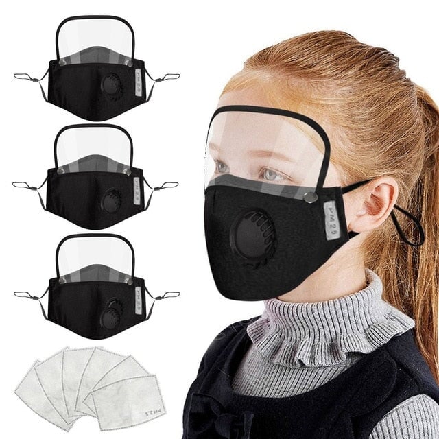 Kids Breathing Cubrebocas bandana scarf Mask India F China 