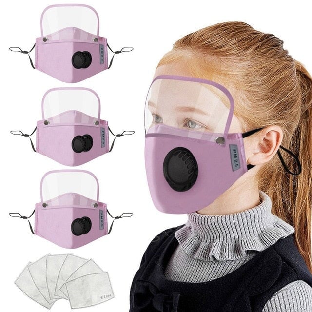 Kids Breathing Cubrebocas bandana scarf Mask India I China 