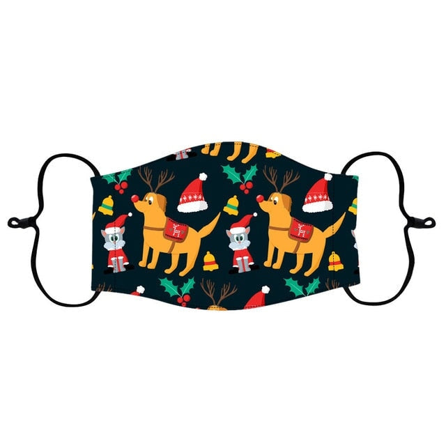 Children's Christmas Print Kid Scarf Mask India A China 