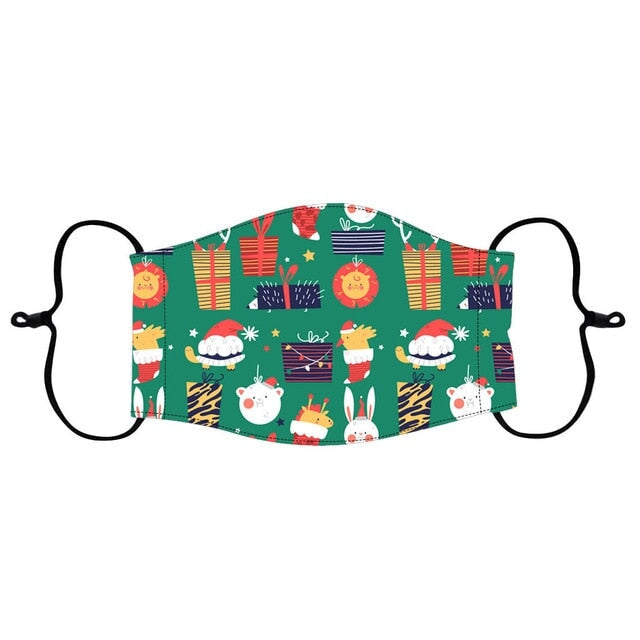 Children's Christmas Print Kid Scarf Mask India F China 