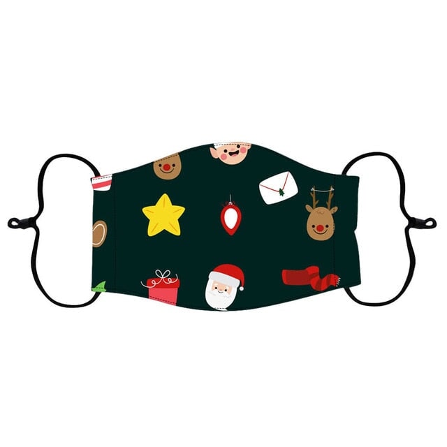 Children's Christmas Print Kid Scarf Mask India H United States 