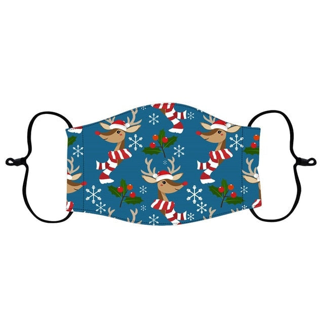 Children's Christmas Print Kid Scarf Mask India O China 