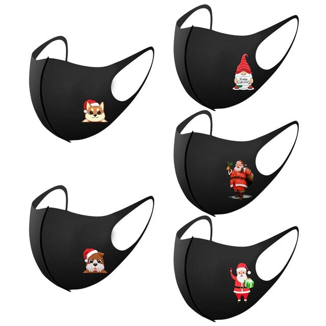 Adult's Prints Protection Face Mask Washable Mask India 5PCS 2 