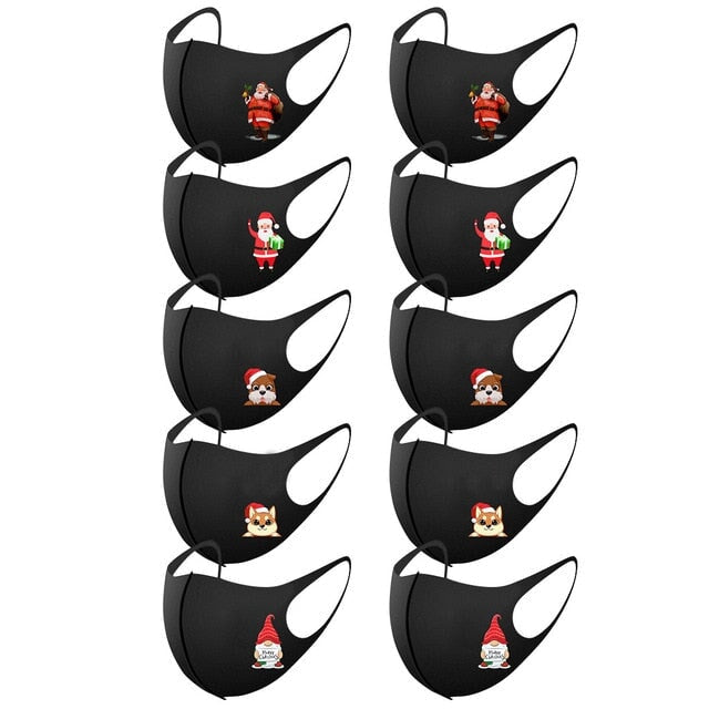 Adult's Prints Protection Face Mask Washable Mask India 10PCS 2 